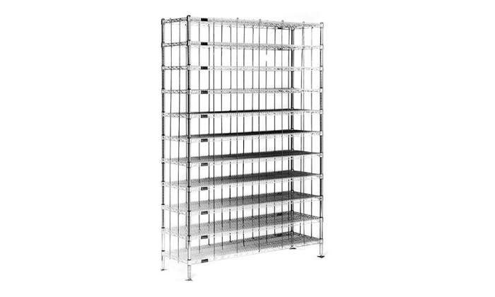 Kitchen Tek 304 Stainless Steel Rack Shelf - Wall Mounted, Slanted - 42 -  1 count box