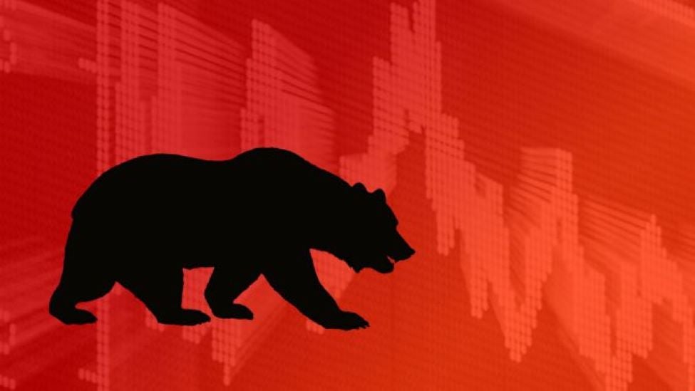 bear market red background