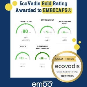 EMBOCAPS® EcoVadis Gold