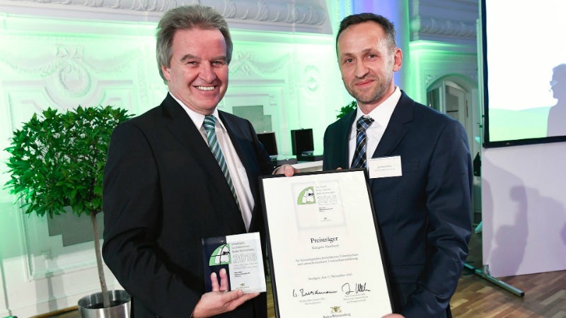 Huber receives Environmental prize for Companies award