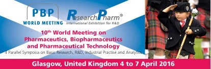 Jetpharma will be attending the 10th World Meeting on Pharmaceutics, Biopharmaceutics and Pharmaceutical Technology from 4-7 April in Glasgow.